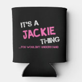 Jackie ding dat je niet zou begrijpen blikjeskoeler (Achterkant)