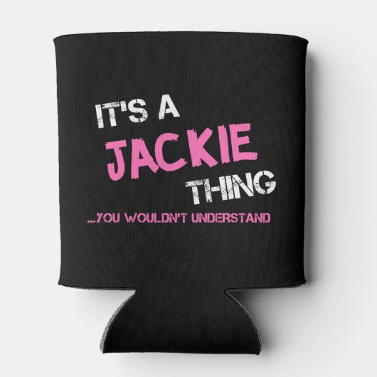 Jackie ding dat je niet zou begrijpen blikjeskoeler (Achterkant)