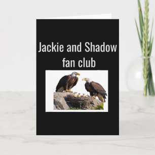 Jackie en Shadow Fanclub Eagles Kaart