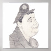 Jackie Gleason Caricature Poster (Voorkant)