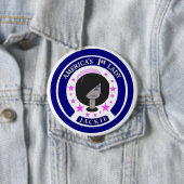 Jackie Kennedy America's 1ste Lady Ronde Button 4,0 Cm (In situ)