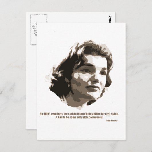 jackie Kennedy Briefkaart (Voorkant / Achterkant)
