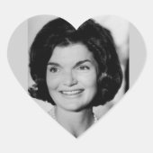 Jackie Kennedy Hart Sticker (Voorkant)
