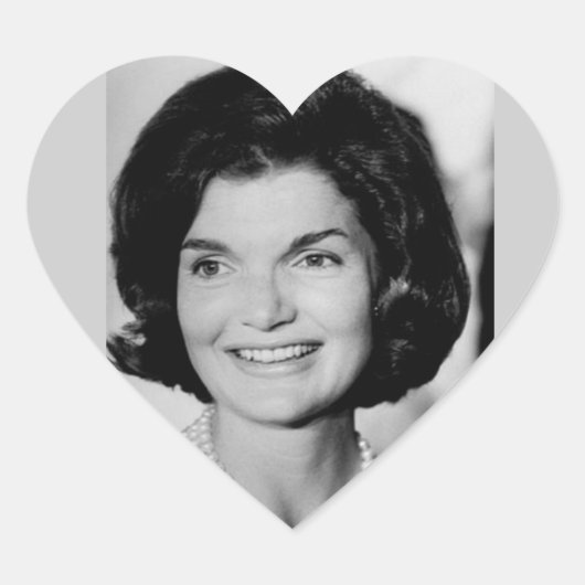 Jackie Kennedy Hart Sticker (Voorkant)