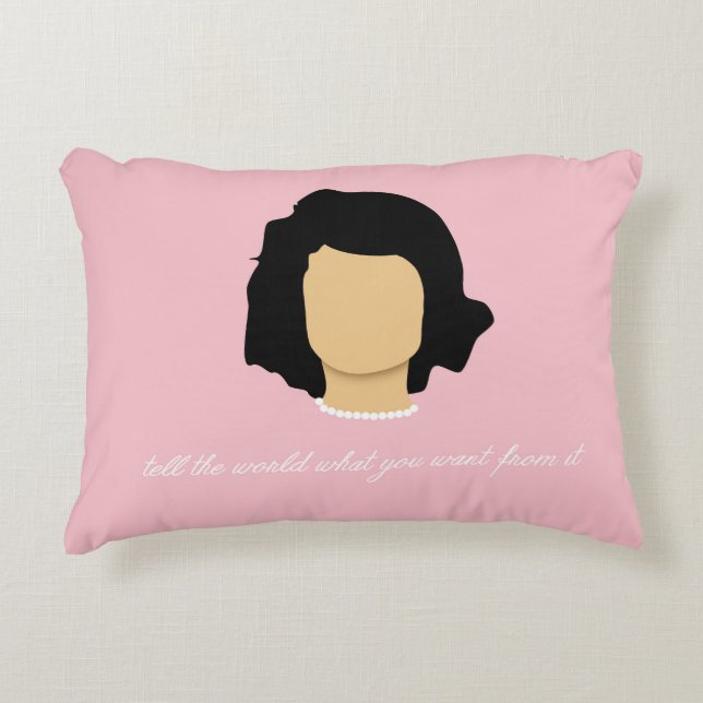 Jackie Kennedy-Onassis Accent Pillow Accent Kussen (Voorkant)