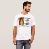 Jackie Kennedy portret met problemen met mij buite T-shirt (Voorkant volledig)