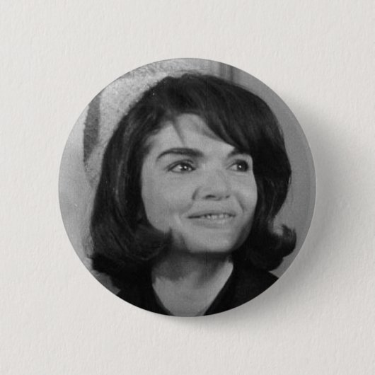 Jackie Kennedy Ronde Button 5,7 Cm (Voorkant)