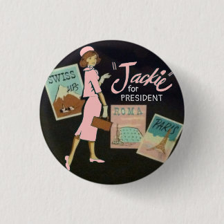 Jackie Kennedy voor President Ronde Button 3,2 Cm
