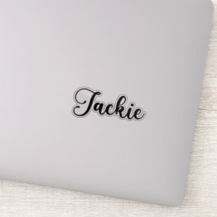 Jackie Naam - Handgeschreven kalligrafie Sticker
