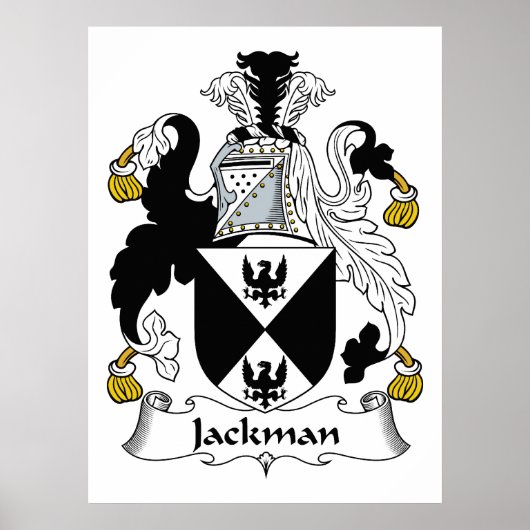 Jackman Family Crest Poster (Voorkant)