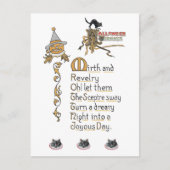 Jacko Lantaarn Pumpkin Cats  Halloween kunst Briefkaart (Voorkant)