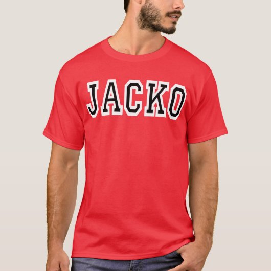 Jacko Ya Boy (rood) T-shirt (Voorkant)