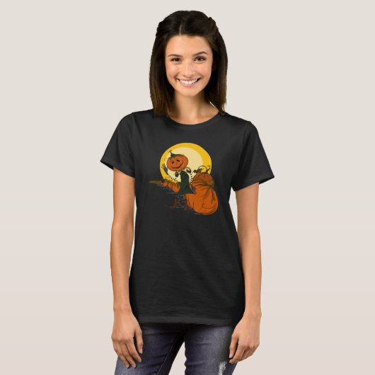 Jackolantern Halloween T-Shirt (Voorkant volledig)