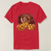 Jackolantern Howling bij Moon JackOLantern T-shirt (Design voorkant)