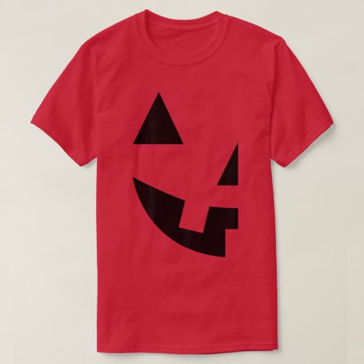 JackOLantern pomkin Face Print Halloween Matching T-shirt (Design voorkant)