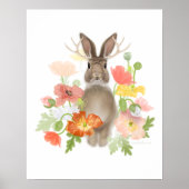 Jackolope Papavers Poster (Voorkant)