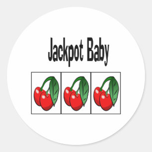 Jackpot Baby Ronde Sticker