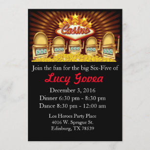 Jackpot Birthday uitnodiging