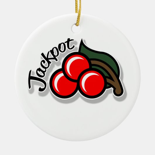 Jackpot Cherries Ornament (licht) (Voorkant)