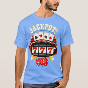 Jackpot Gokken Gambler Speler Slot Machine T-shirt