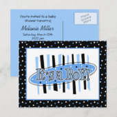 Jackpot Het is een Jongen Baby shower Uitnodiging  Briefkaart (Voorkant / Achterkant)