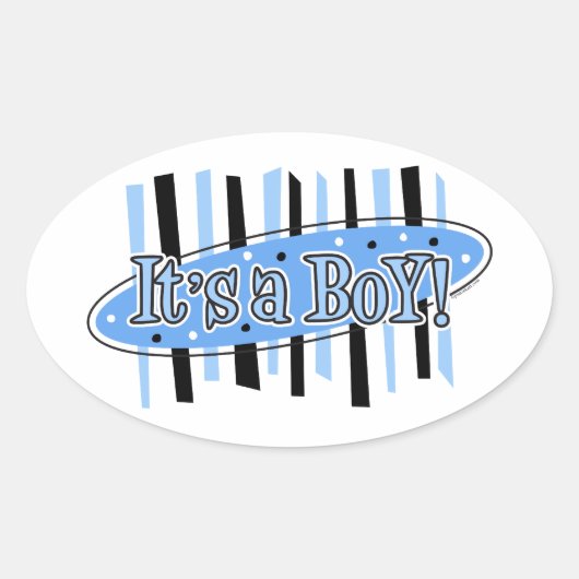 Jackpot Het is een jongen Sticker (Voorkant)