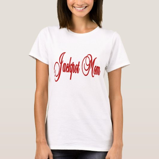 Jackpot mama Las Vegas Baby Doll T-shirt (Voorkant)