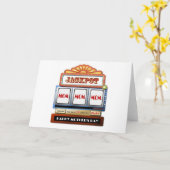 JACKPOT MOM MOM MOM Moederdag Kaart Slot M (Gele Bloem)