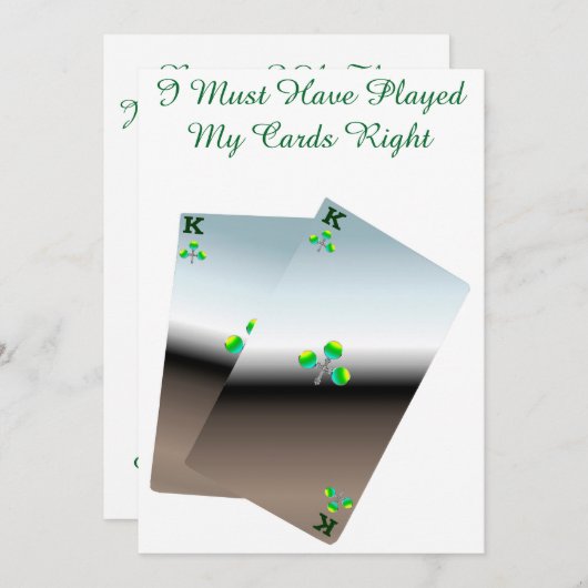 Jackpot Platte Jubilea Kaart (Voorkant / Achterkant)