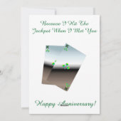 Jackpot Platte Jubilea Kaart (Achterkant)