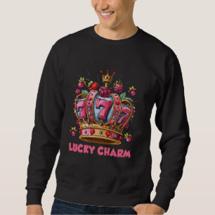 Jackpot Winnaar LUCKY CHARM 777 Slot Machine Gambl Trui
