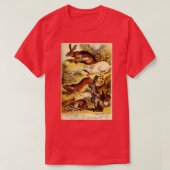 Jackrabbit - Hare - Wilde konijn -  lithogra T-shirt (Design voorkant)