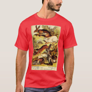 Jackrabbit - Hare - Wilde konijn - lithogra T-shirt