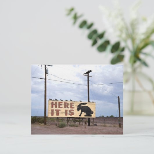 Jackrabbit Trading Post Route 66 Briefkaart (Staand voorkant)