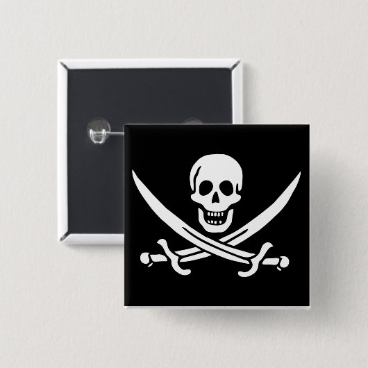 jackrackham vierkante button 5,1 cm (Voorkant /achterkant)