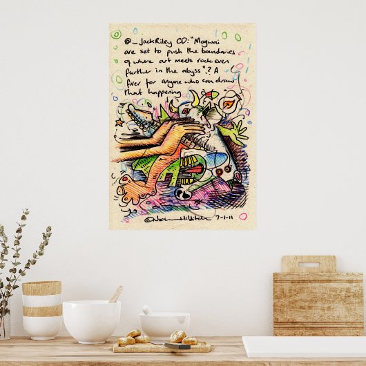 @_JackRiley's vingerafdruk Poster (Keuken)