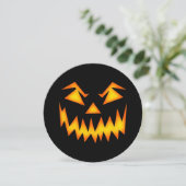 Jack's Back Pumpkin Carving Circle Uitnodiging (Staand voorkant)