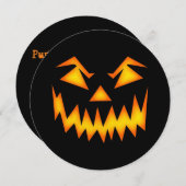 Jack's Back Pumpkin Carving Circle Uitnodiging (Voorkant / Achterkant)