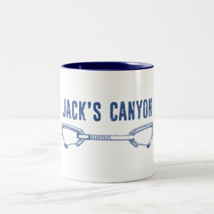 Jack's Canyon Arizona Rotsbeklimmen Snelspan Tweekleurige Koffiemok