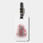 Jack's Canyon klimmer Carabiner Bagagelabel (Voorkant verticaal)