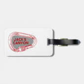 Jack's Canyon klimmer Carabiner Bagagelabel (Achterkant horizontaal)