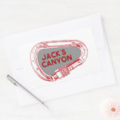 Jack's Canyon klimmer Carabiner Rechthoekige Sticker (Envelop)