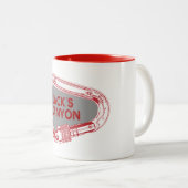 Jack's Canyon klimmer Carabiner Tweekleurige Koffiemok (Voorkant rechts)