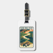 Jacks Fork River Missouri kleuren Bagagelabel (Voorkant verticaal)