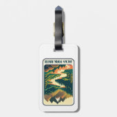 Jacks Fork River Missouri kleuren Bagagelabel (Achterkant verticaal)