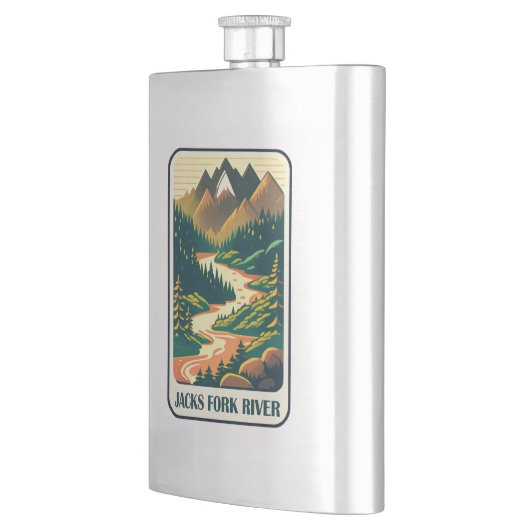 Jacks Fork River Missouri kleuren Flacon (Links)