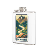 Jacks Fork River Missouri kleuren Heupfles (Links)