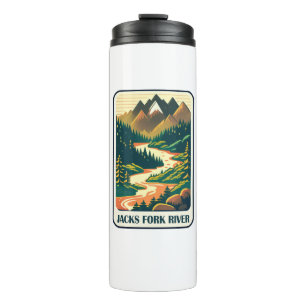 Jacks Fork Rivier Missouri Kleuren Thermosbeker