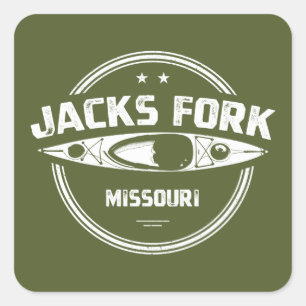 Jacks Fork Vierkante Sticker