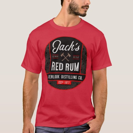 Jack's Red Rum Grappig T-shirt (Voorkant)